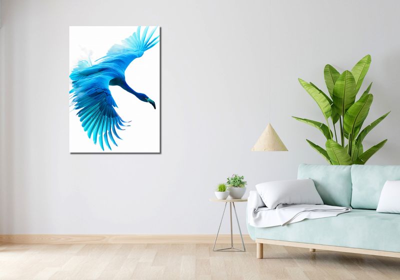 Obraz 70x100cm Błękitny Lot zdjęcie 2