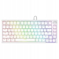 Klawiatura przewodowa SAVIO ASTRAL White OUTEMU White Jade RGB magnetyczna