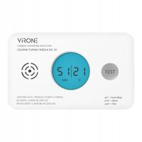 Czujnik tlenku węgla czujnik czadu bateryjny 2xAA detektor 10lat ORNO DC-10