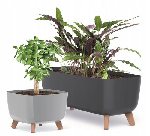 Doniczka na nóżkach Gracia Case DGCL400 Biała na Arena.pl