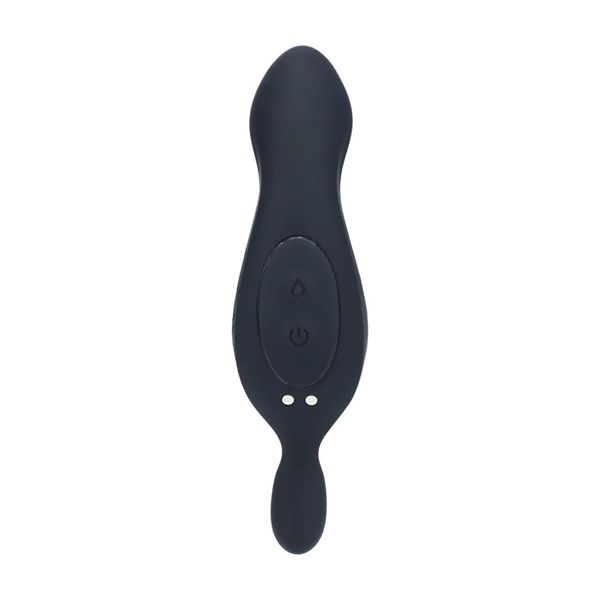 Heating And Vibrating Silicone Prostate Stimulator - Black zdjęcie 6