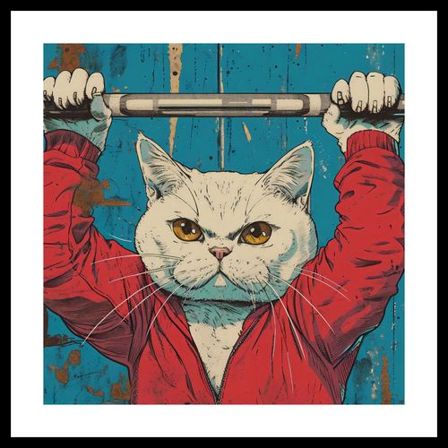Plakat 50x50cm Mistrz Ciężarów na Arena.pl