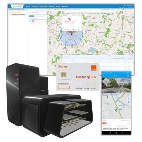 Lokalizator GPS OBD2 Podsłuch Śledzenie Platforma Tracksolid Pro Karta SIM na Arena.pl
