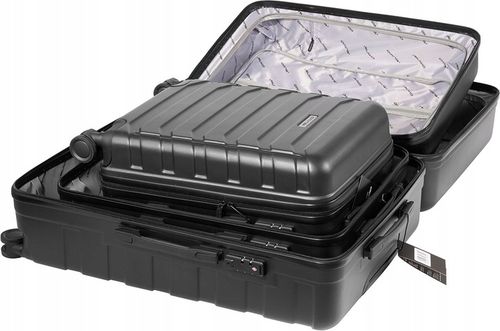 Zestaw 3 solidnych walizek podróżnych bagaż kufer lekka samolot 94L+63L+40L na Arena.pl