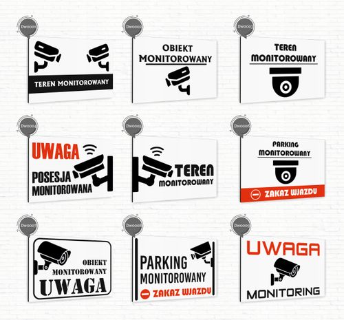 Tabliczka znak informacyjny 30x20 Biała PARKING Aluminiowa NADRUK UV na Arena.pl