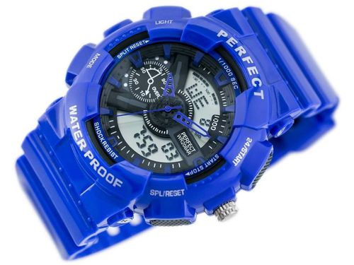 ZEGAREK MĘSKI PERFECT SHOCK (zp219e) - blue na Arena.pl