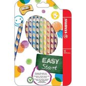 KREDKI DLA LEWORĘCZNYCH 12 KOLORÓW EASY START STABILO