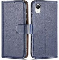 ETUI NA TELEFON GALAXY A23E/A23S CASE COLLECTION NIEBIESKIE SKÓRZANE