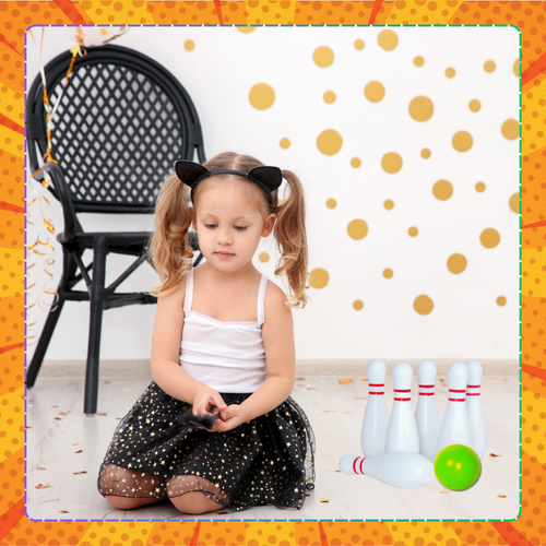 kręgle gra zręcznościowa sensoryczne dla dzieci zabawa bowling białe na Arena.pl