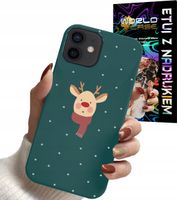 ETUI CASE DO IPHONE 12 - ŚWIĄTECZNE WZORY RENIFER MIKOŁAJ PREZENT