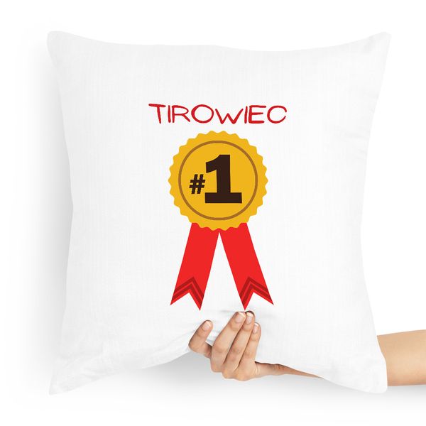 Dla Tirowca Prezent Poduszka Numer Jeden Z Nadrukiem Ze Zdjęciem zdjęcie 1