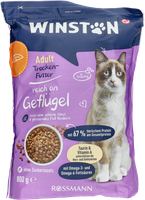 ZESTAW 3 SZTUK WINSTON SUCHA KARMA DLA KOTÓW Z DROBIEM 800 G