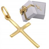 Krzyżyk złoty bez wizerunku złoto pr.585