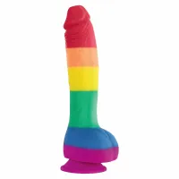 ns novelties pride edition model rainbow 19 cm silikon satynowy