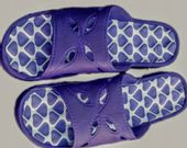 BASENOWE Klapki sportowe FIOLET WYSOKIE r. 39