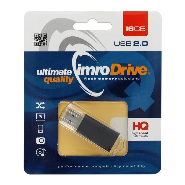 IMRO pendrive BLACK 16GB USB2.0 zdjęcie 1