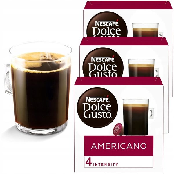 Kapsułki Dolce Gusto Nescafe Americano 48 szt 3x16 zdjęcie 1