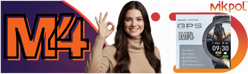 SMARTWATCH Premium Gold M4 PL Menu AMOLED Hit na Arena.pl