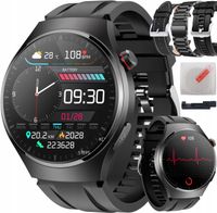 Bartomtime zegarek męski Smartwatch EKG ciśnienie glukoza BMI 3 paski
