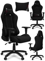 FOTEL GAMINGOWY PRO-GAMER FALCON CZARNY TKANINA