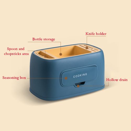 Wielofunkcyjne Pudełko Do Przypraw - Organizator -  Pojemnik (Niebieski) na Arena.pl