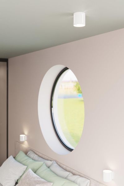Natynkowa LAMPA sufitowa SL.0355 metalowa OPRAWA plafon tuba biała zdjęcie 5