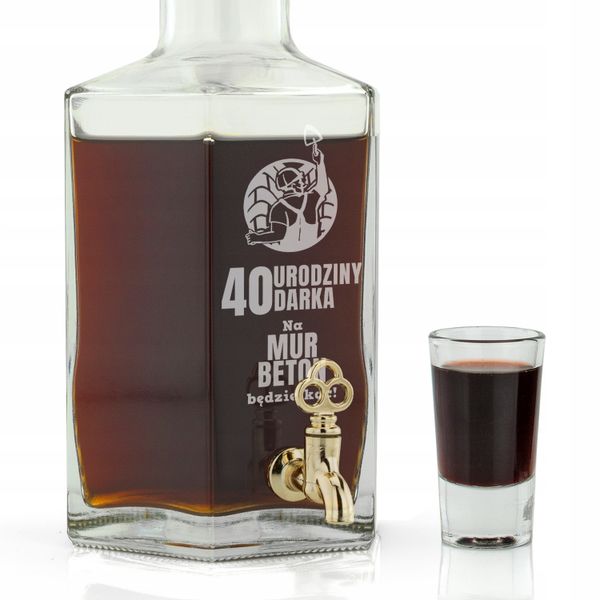 Zestaw Karafka z GRAWEREM na prezent na ŚWIĘTA zdjęcie 2