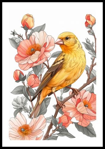 Plakat 40x60cm Wiosenny Śpiewaczek na Arena.pl