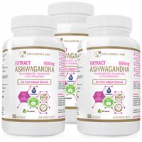 ASHWAGANDHA EXTRACT 600mg 9% WITANOLIDÓW VEGE 270k