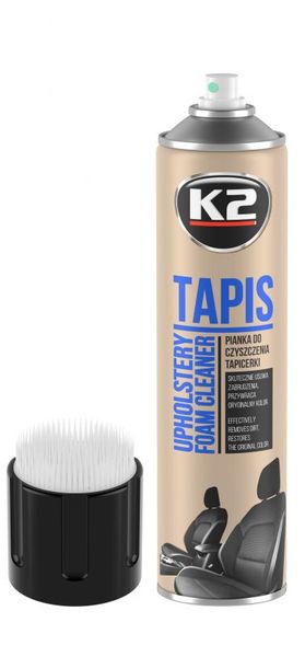 K2 TAPIS Pianka do czyszczenia tapicerki + szczotka, 600 ml zdjęcie 1