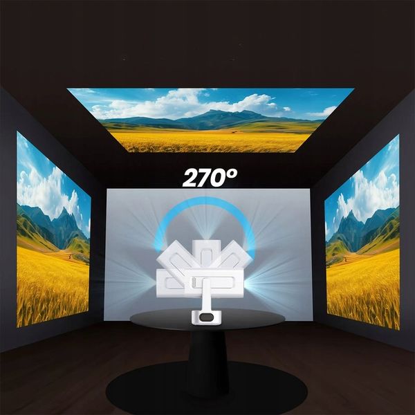 Mini Projektor Przenośny Rzutnik Android 13 WiFi 360 Full HD 4K do zdjęcie 13