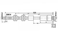 Bmw E90 - Zestaw Przewodów Hamulcowych Elastycznych Gumowych