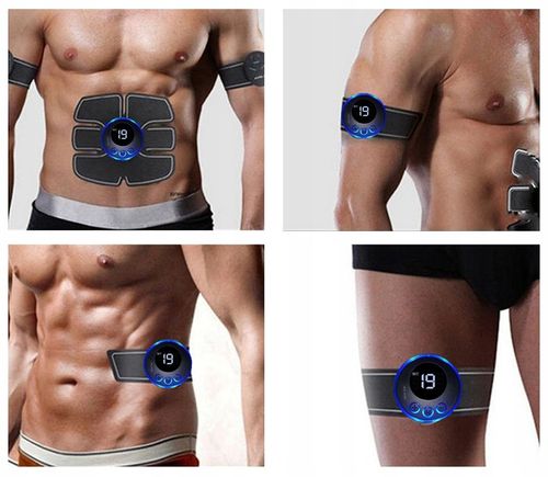 ELEKTROSTYMULATOR EMS MIĘŚNI BRZUCHA PLECÓW RAMION POŚLADKÓW MASAŻER NÓG 3X na Arena.pl