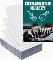 Ulotki A6 reklamowe firmowe 1000 szt projekt w cenie DORABIANIE KLUCZY