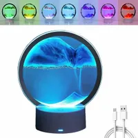 SZKŁO 3D MALOWANIE PIASKIEM KLEPSYDRA OBRÓT O 360° ŚCIEMNIANIE DOTYKOWE