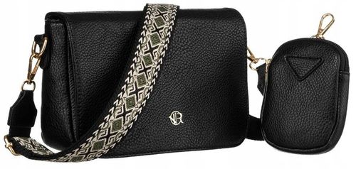 listonoszka damska ze skóry ekologicznej z dodatkową portmonetką - rovicky na Arena.pl