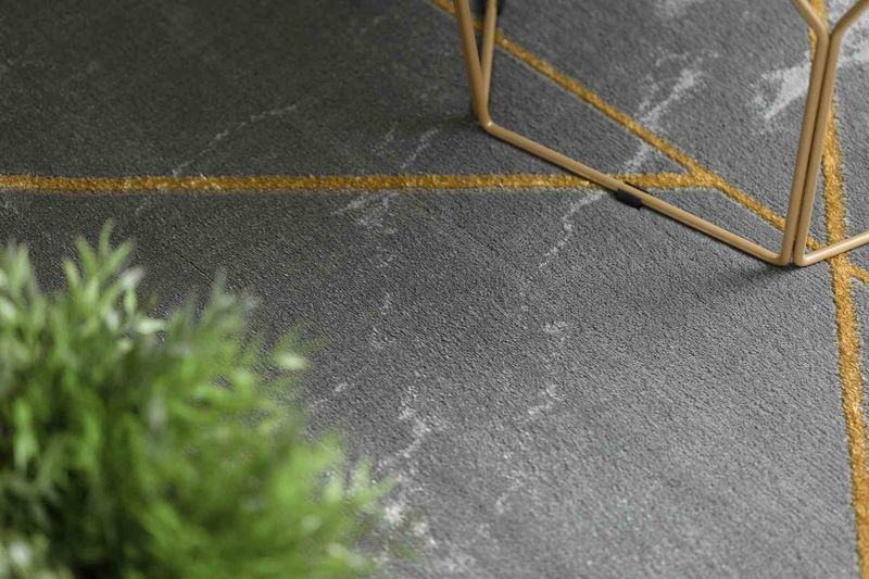 RUG/LU/ESTEMA/MARBLEGEO/GRAPHITE+GOLD/80x150 zdjęcie 3