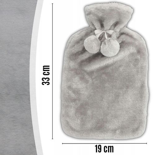 Duży Termofor Gumowy w Pokrowcu Ogrzewacz Pluszowy w Sweterku na Wodę XXL na Arena.pl