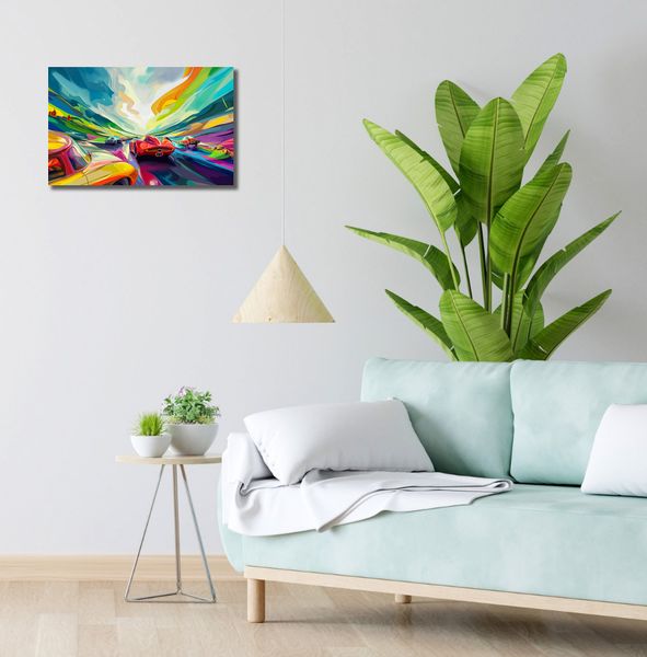 Obraz 50x30cm Wyścig Przy Barwach zdjęcie 2