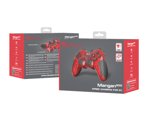 Przewodowy gamepad GENESIS MANGAN 200 do PC na Arena.pl