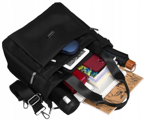 Torebka damska pojemna shopper Peterson z paskiem na ramię miejska sportowa na Arena.pl