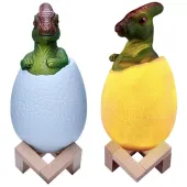 Lampka nocna dinozaur dino jajko rgb led jajo świecące dla dzieci