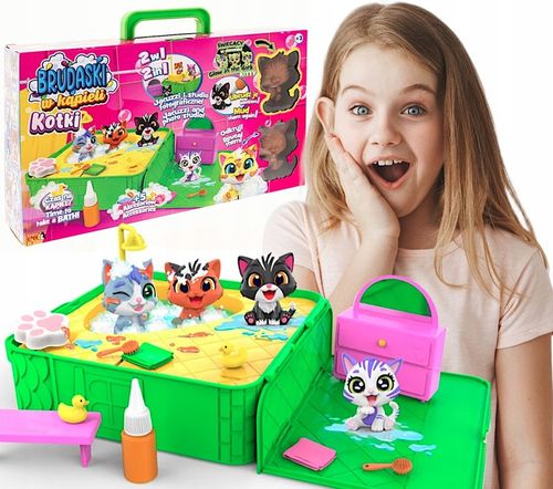 BRUDASKI W KĄPIELI ZESTAW JACUZZI SPA 2 KOTKI + BŁOTKO + AKCESORIA EPEE na Arena.pl