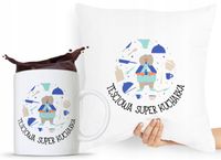 Zestaw Poduszka + Kubek Prezent Dla Teściowej Mamy Z Nadrukiem Ze Zdjęciem