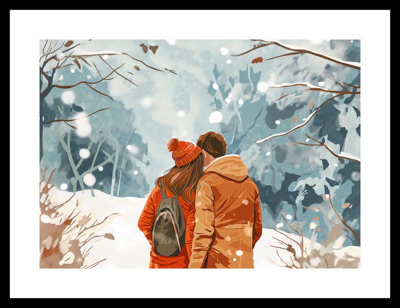 Plakat 35x25cm Razem w Śniegu zdjęcie 3