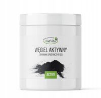 Węgiel Aktywny Proszek Czysty Spożywczy Trawienie Biegunka 250g NatVita