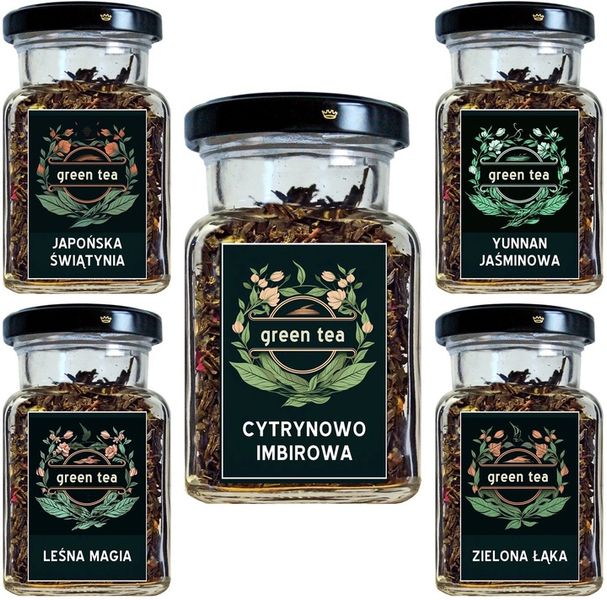 Herbata zielona - ZESTAW 5 szt - B zdjęcie 6