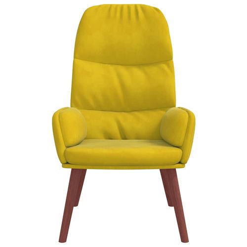 Fotel relaksacyjny żółty aksamit na Arena.pl