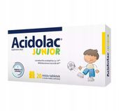 ACIDOLAC JUNIOR MISIO-TABLETKI (BIAŁA CZEKOLADA)