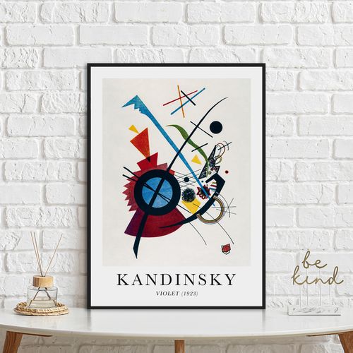 Plakat Kandinsky Violet 30x40 cm w czarnej ramie na Arena.pl